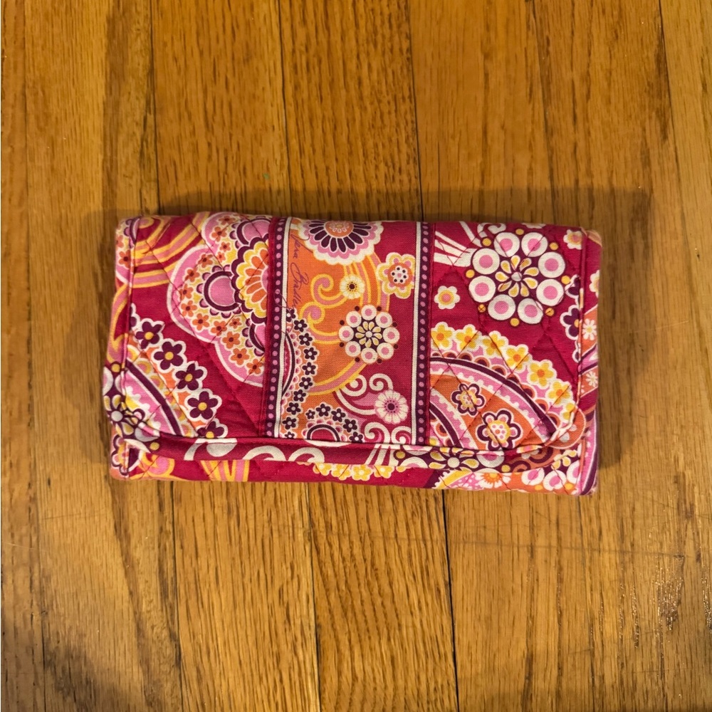Vera Bradley Pink and Orange Floral Wallet